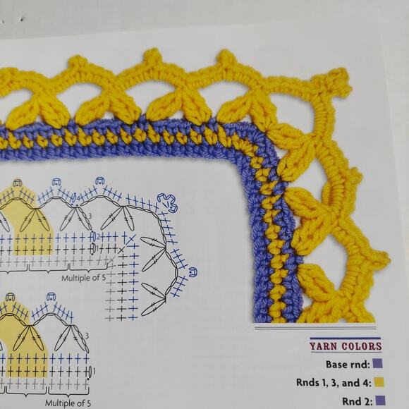 Around the Corner Crochet Borders: 150 Colorful, Creative Edging Designs - GOOD - Picture 5 of 13